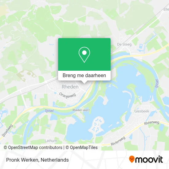 Pronk Werken kaart