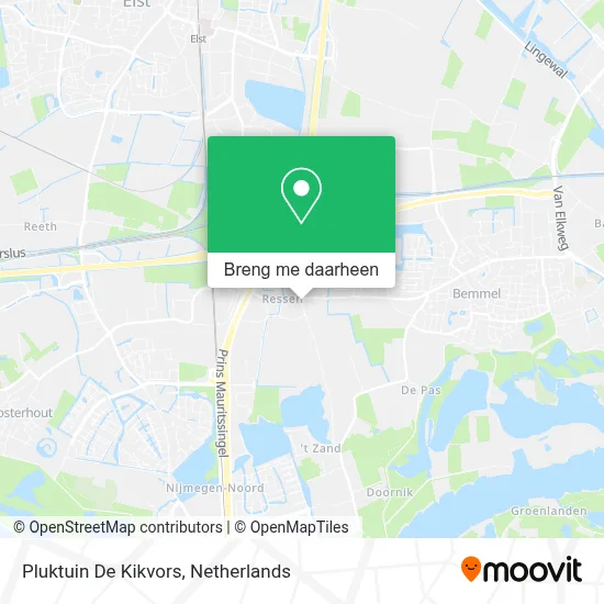 Pluktuin De Kikvors kaart