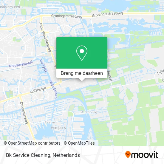Bk Service Cleaning kaart