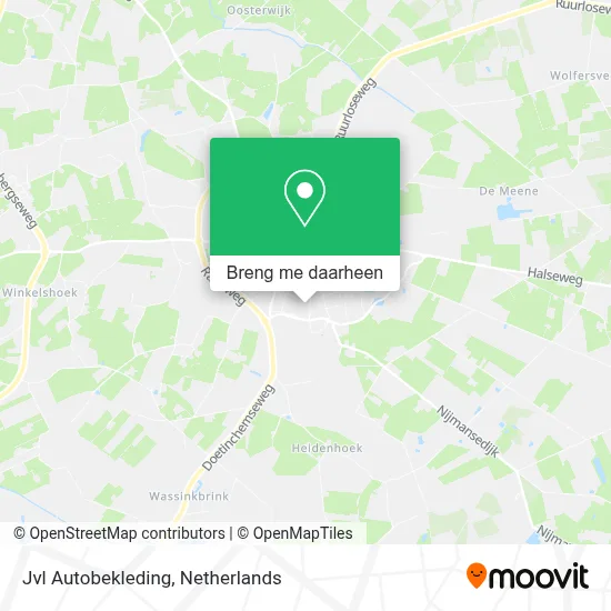 Jvl Autobekleding kaart