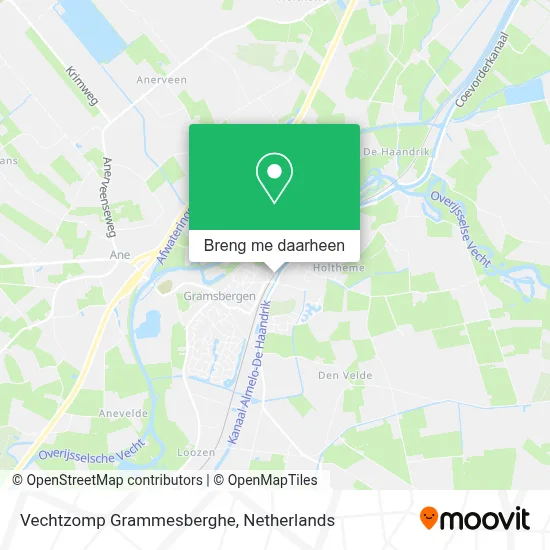 Vechtzomp Grammesberghe kaart