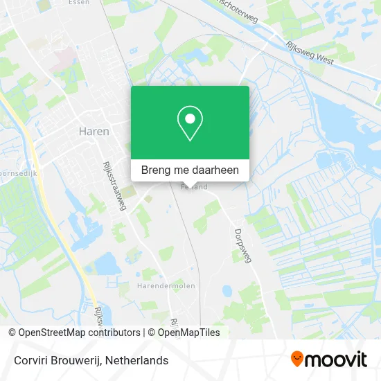 Corviri Brouwerij kaart