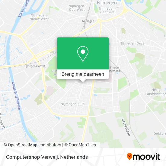 Computershop Verweij kaart