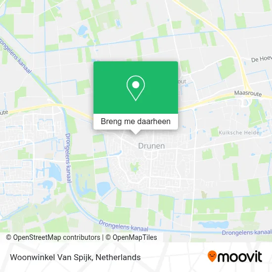 Woonwinkel Van Spijk kaart