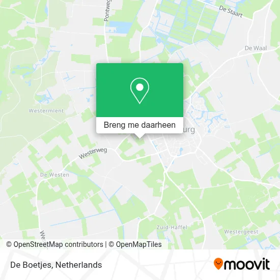 De Boetjes kaart