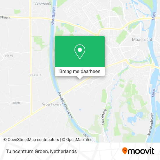 Tuincentrum Groen kaart