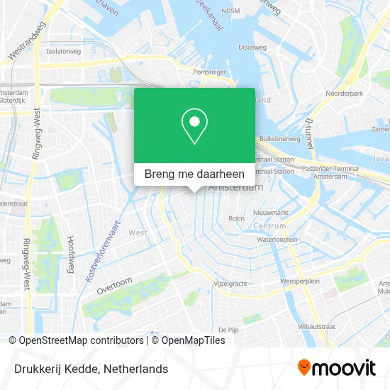 Drukkerij Kedde kaart