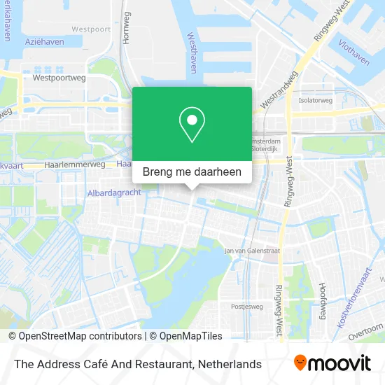The Address Café And Restaurant kaart