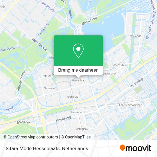 Sitara Mode Hesseplaats kaart