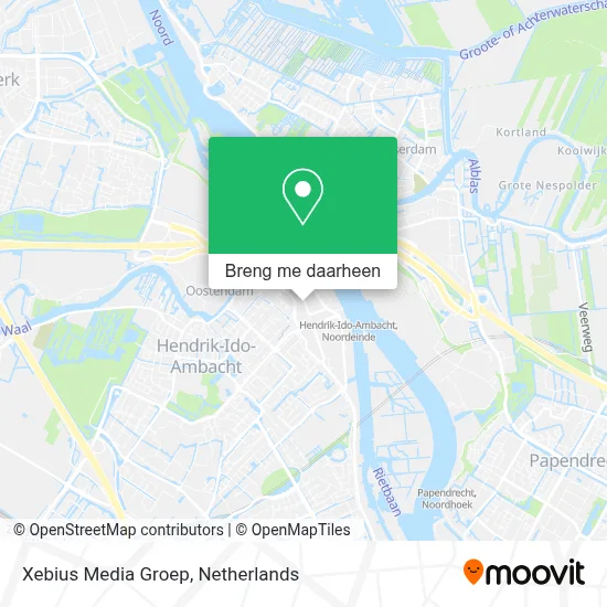 Xebius Media Groep kaart