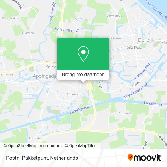 Postnl Pakketpunt kaart