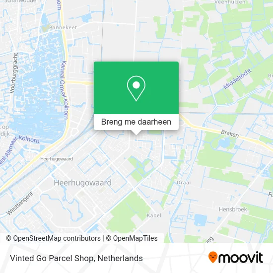 Vinted Go Parcel Shop kaart