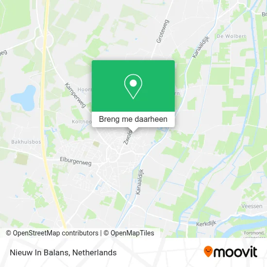 Nieuw In Balans kaart