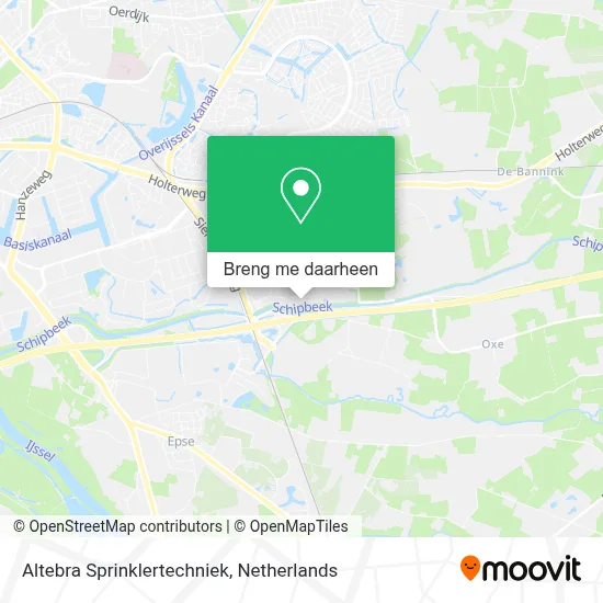 Altebra Sprinklertechniek kaart