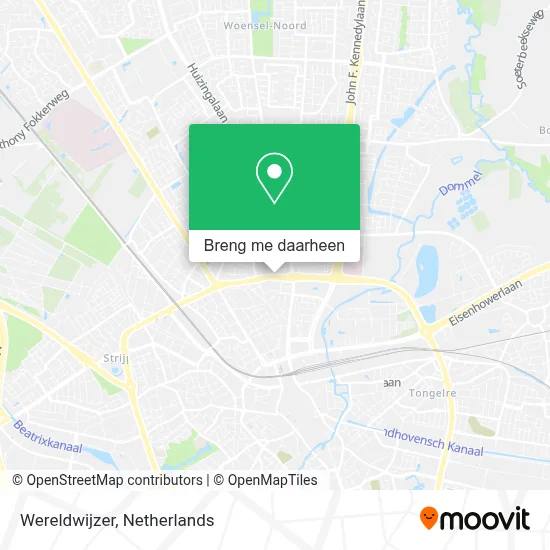 Wereldwijzer kaart