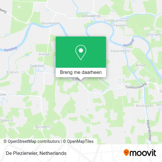 De Plezierwier kaart
