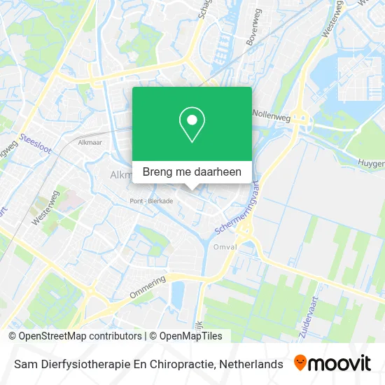 Sam Dierfysiotherapie En Chiropractie kaart