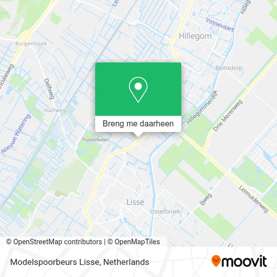 Modelspoorbeurs Lisse kaart