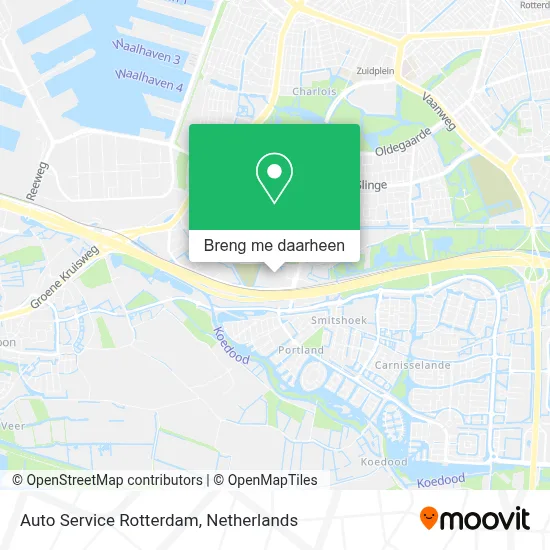 Auto Service Rotterdam kaart