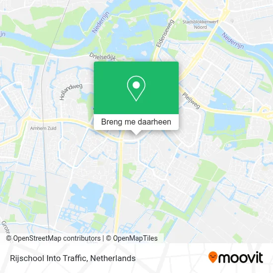 Rijschool Into Traffic kaart