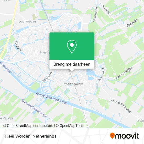Heel Worden kaart