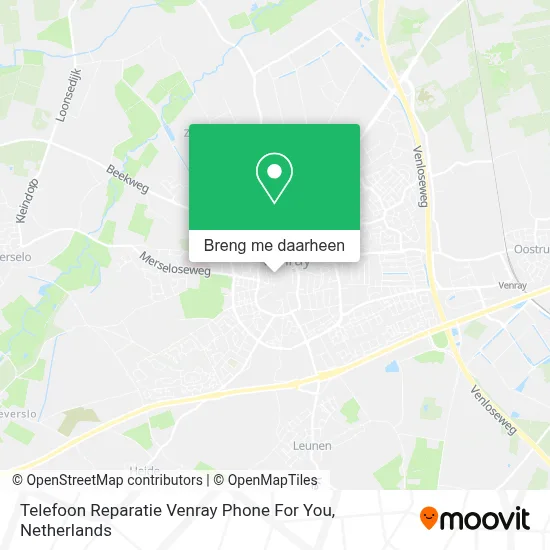 Telefoon Reparatie Venray Phone For You kaart