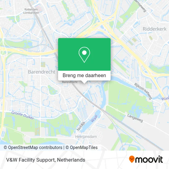 V&W Facility Support kaart