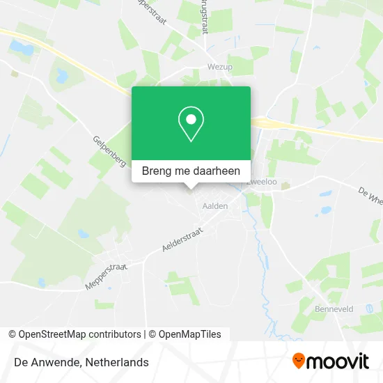 De Anwende kaart