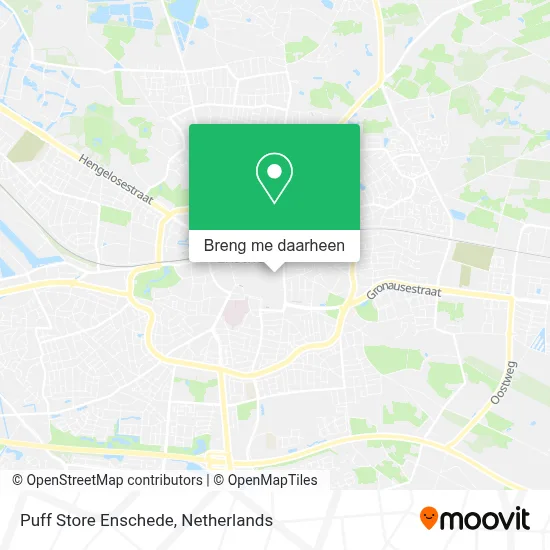 Puff Store Enschede kaart