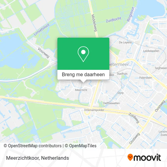 Meerzichtkoor kaart