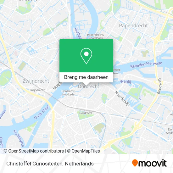 Christoffel Curiositeiten kaart