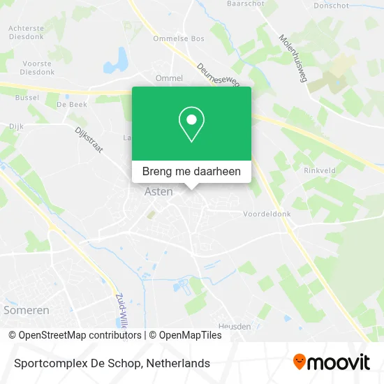 Sportcomplex De Schop kaart