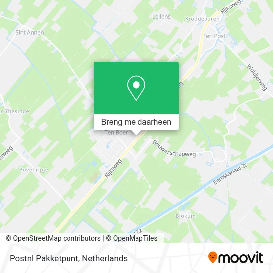 Postnl Pakketpunt kaart