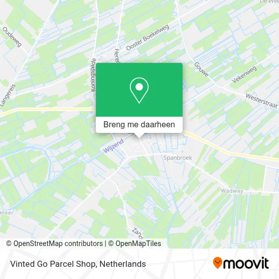 Vinted Go Parcel Shop kaart