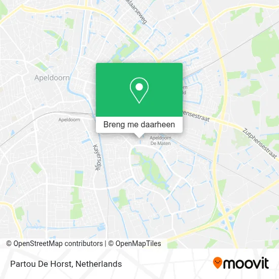 Partou De Horst kaart
