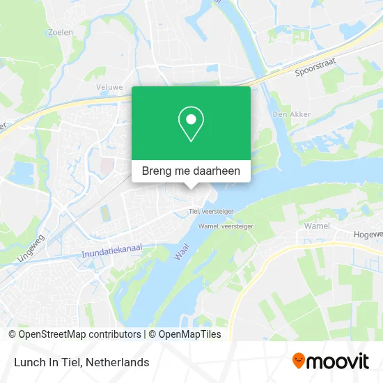 Lunch In Tiel kaart