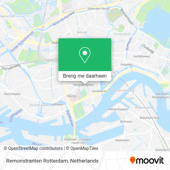 Remonstranten Rotterdam kaart