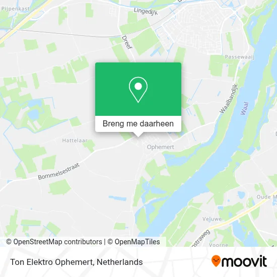 Ton Elektro Ophemert kaart