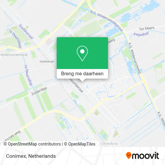 Conimex kaart