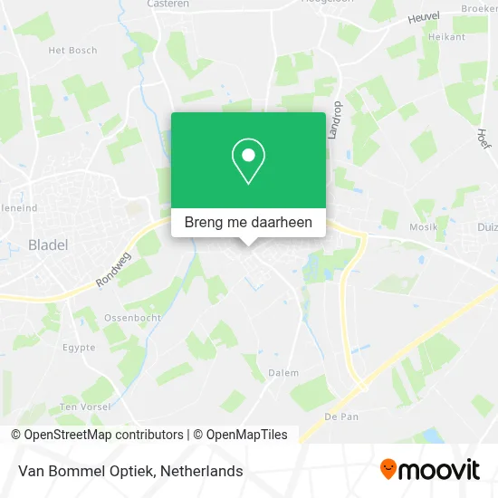 Van Bommel Optiek kaart