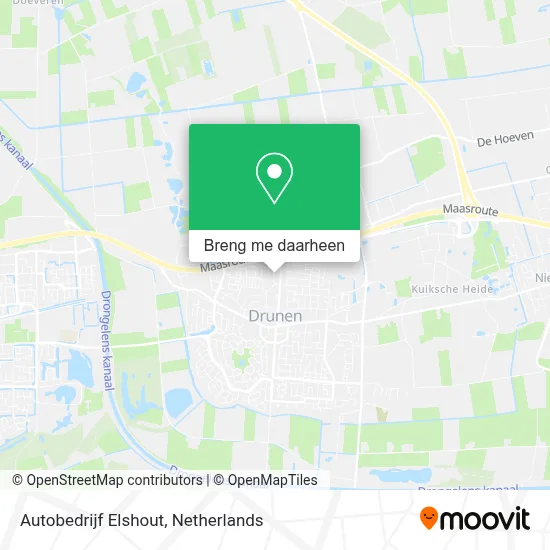 Autobedrijf Elshout kaart