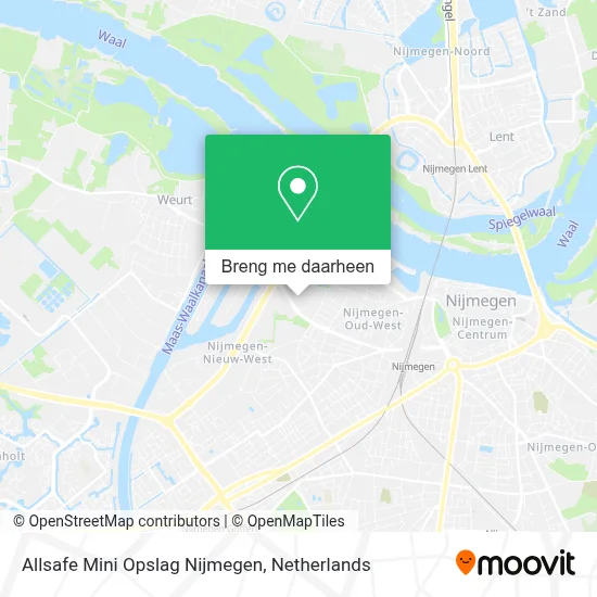 Allsafe Mini Opslag Nijmegen kaart