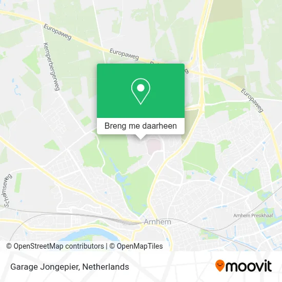 Garage Jongepier kaart