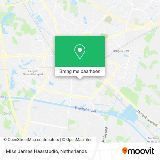 Miss James Haarstudio kaart