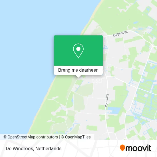 De Windroos kaart