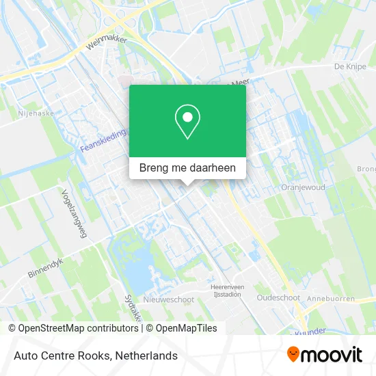 Auto Centre Rooks kaart