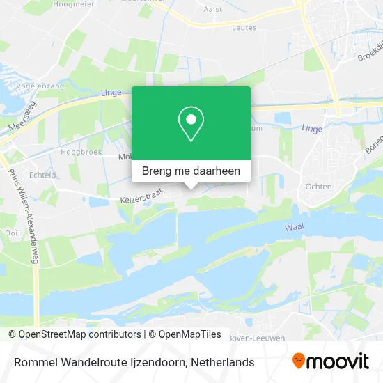 Rommel Wandelroute Ijzendoorn kaart