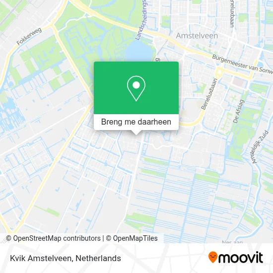 Kvik Amstelveen kaart