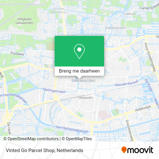 Vinted Go Parcel Shop kaart