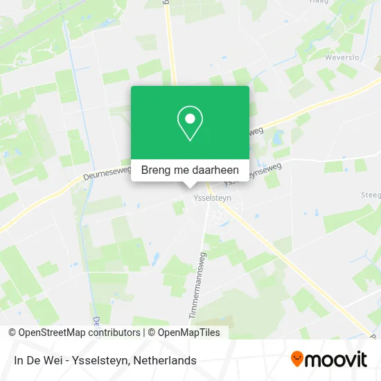 In De Wei - Ysselsteyn kaart